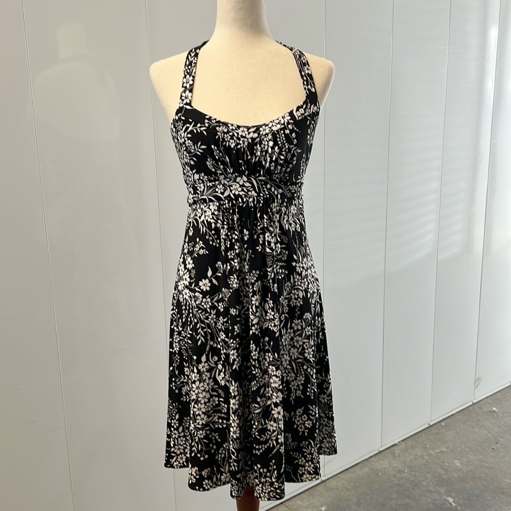 White House Black Market Floral Halter Dress - Size 4